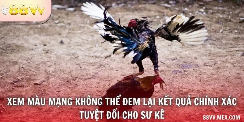 Xem màu mạng không thể đem lại kết quả chính xác tuyệt đối cho sư kê